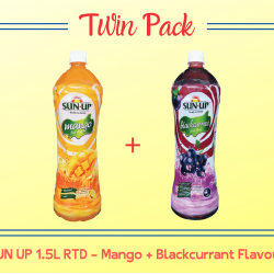 Promo Pack Sun Up 1.5L RTD (Mango and Blackcurrant Flavour) 