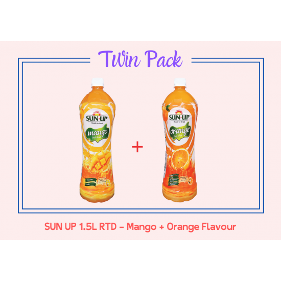 Promo Pack Sun Up 1.5L RTD (Mango And Orange Flavour) 