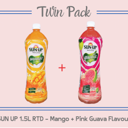 Promo Pack Sun Up 1.5L RTD (Mango And Pink Guava Flavour) 