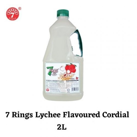 7 Rings 2L Lychee Flavoured Cordial