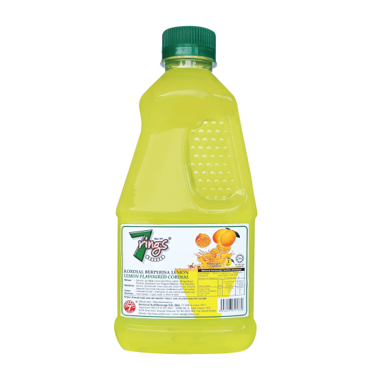 12Bottles 7 Rings 1L Lemon Flavoured Cordial 12Bottles 7 Rings 1L Lemon Flavoured Cordial