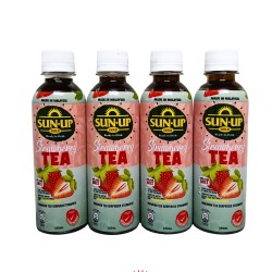4 bottles Sun Up Gold 250ml Strawberry Fruit Tea