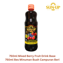 Sun Up Gold 750ml Mixed Berry Mixed Fruit and Vegetable Drink Base Concentrate 
