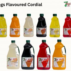 7 Rings 1L Lime Flavoured Cordial