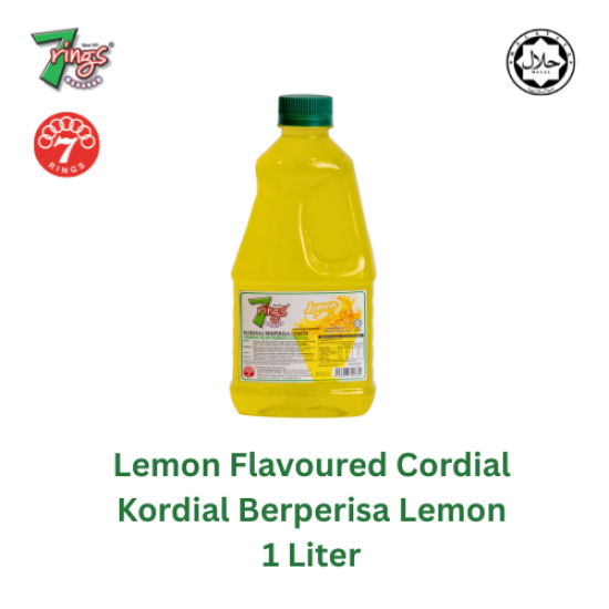7 Rings 1L- Lemon Flavoured Cordial 