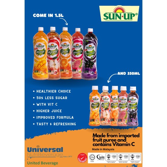 Promo Pack Sun Up 1.5L RTD (Mango And Orange Flavour) Promo Pack Sun Up 1.5L RTD (Mango And Orange Flavour)